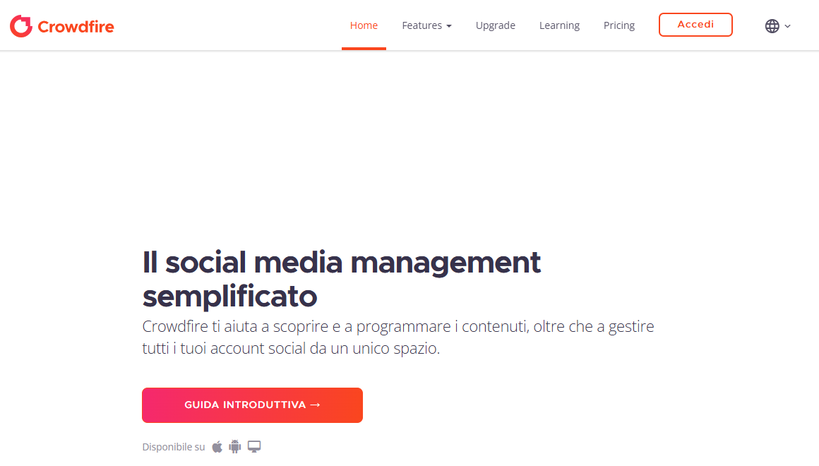 Copertina Crowdfire
